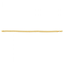 Load image into Gallery viewer, 9ct Yellow Gold Copper Filled Curb Bracelet 120Gauge