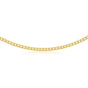 9ct Splendid Yellow Gold Copper Filled Curb Chain