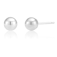 Load image into Gallery viewer, 9ct White Gold 5mm Ball Studs
