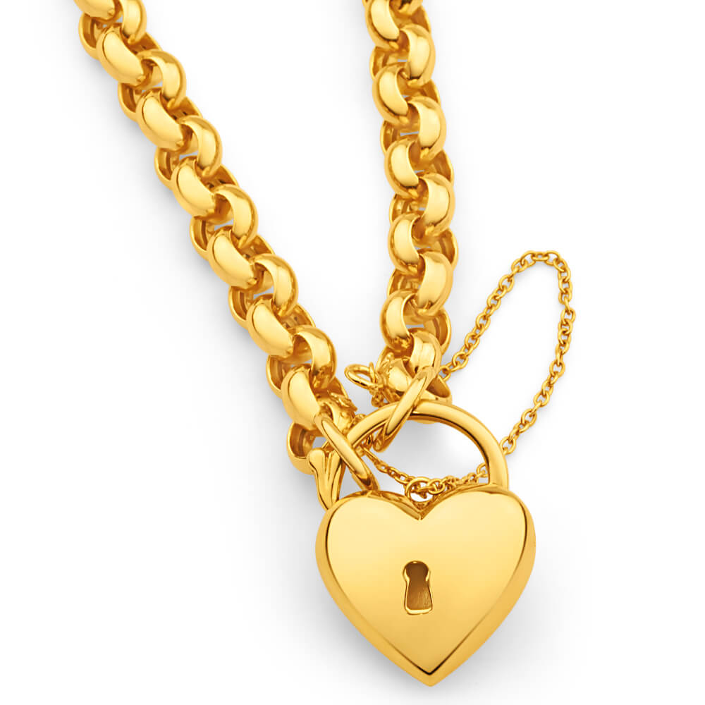 9ct Delightful Yellow Gold Silver Filled Belcher Bracelet Shiels