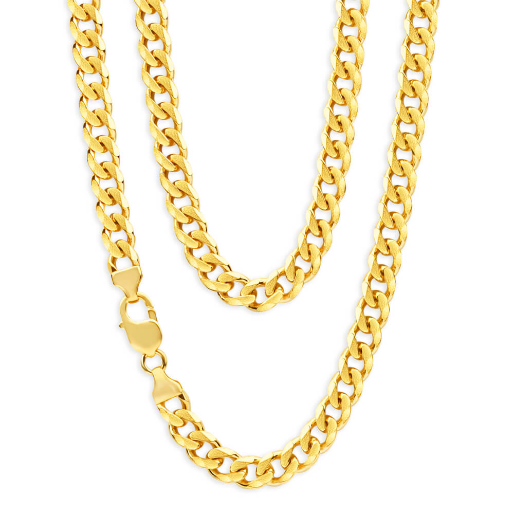 9ct Yellow Solid Gold Curb 45cm Chain – Jewellers 9ct Yellow Solid Gold Curb 45cm Chain – Jewellers