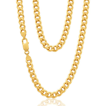 9ct Yellow Solid Gold "Theo" Curb Chain