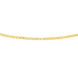 9ct Yellow Solid Gold Dazzling Anchor 50cm Chain