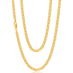 9ct Elegant Yellow Solid Gold Anchor 60cm Chain