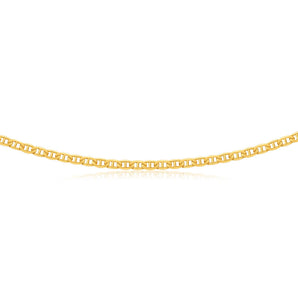 9ct Radiant Yellow Solid Gold Anchor Chain