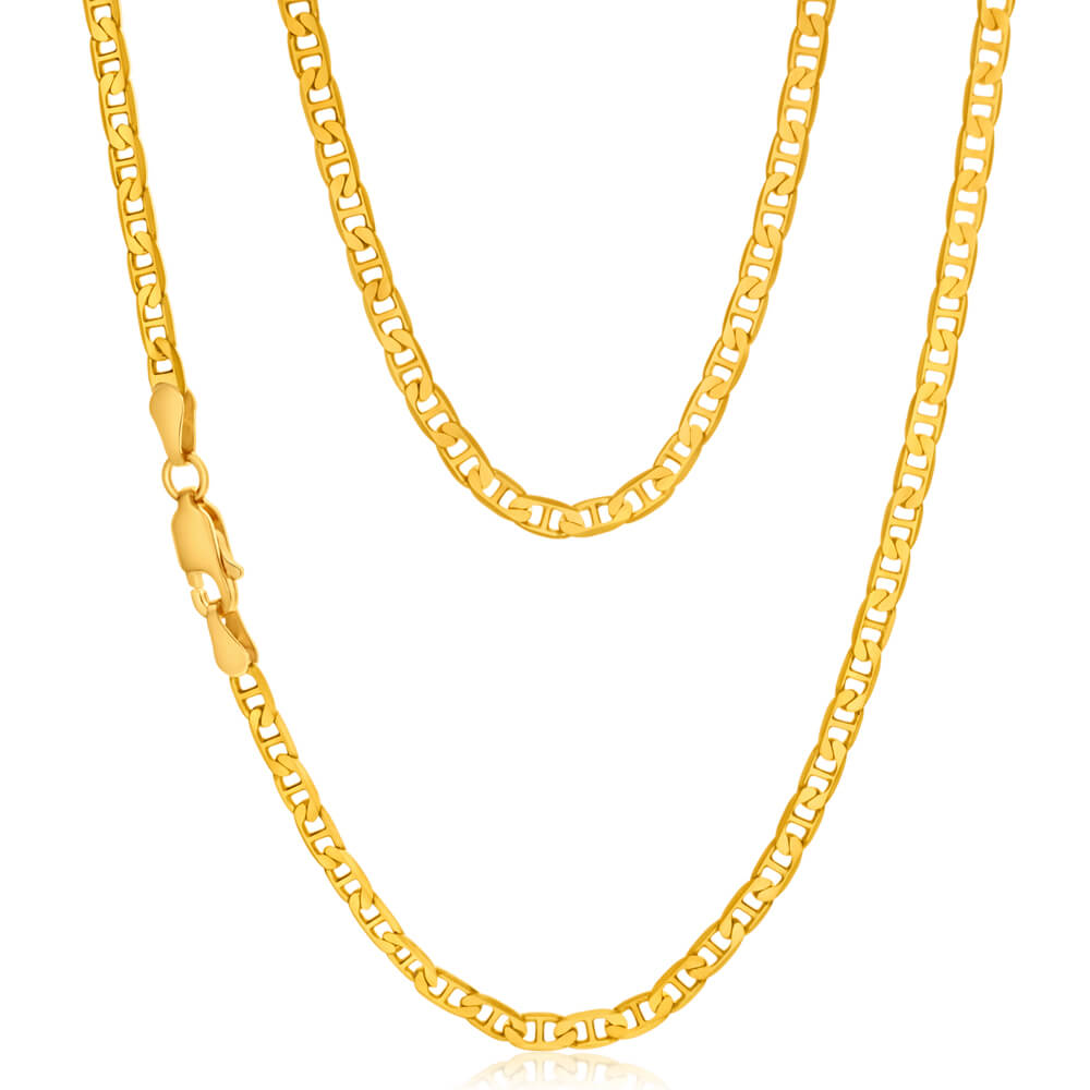 9ct Yellow Gold 80 gauge 60cm Anchor Chain