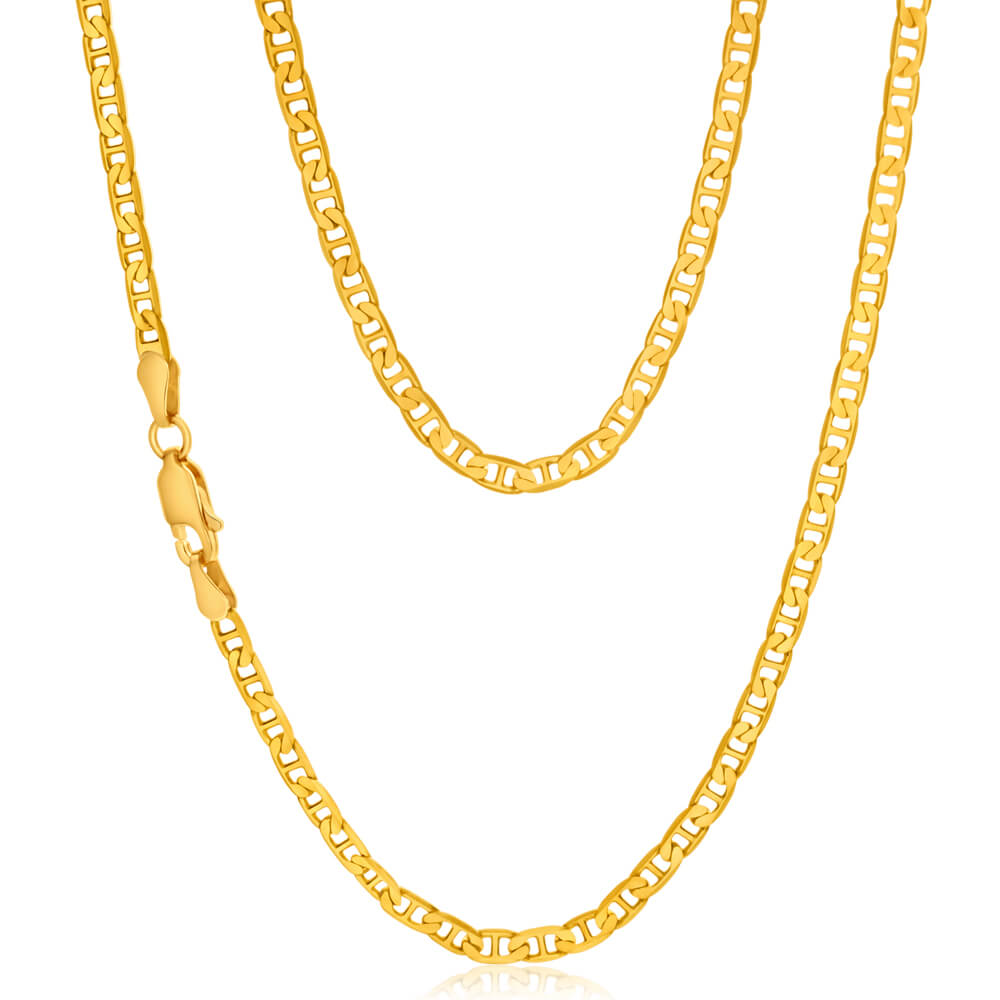 9ct Yellow Solid Gold 80 Gauge 60cm Anchor Chain– Shiels Jewellers