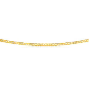 9ct Yellow Solid Gold 80 Gauge 60cm Anchor Chain