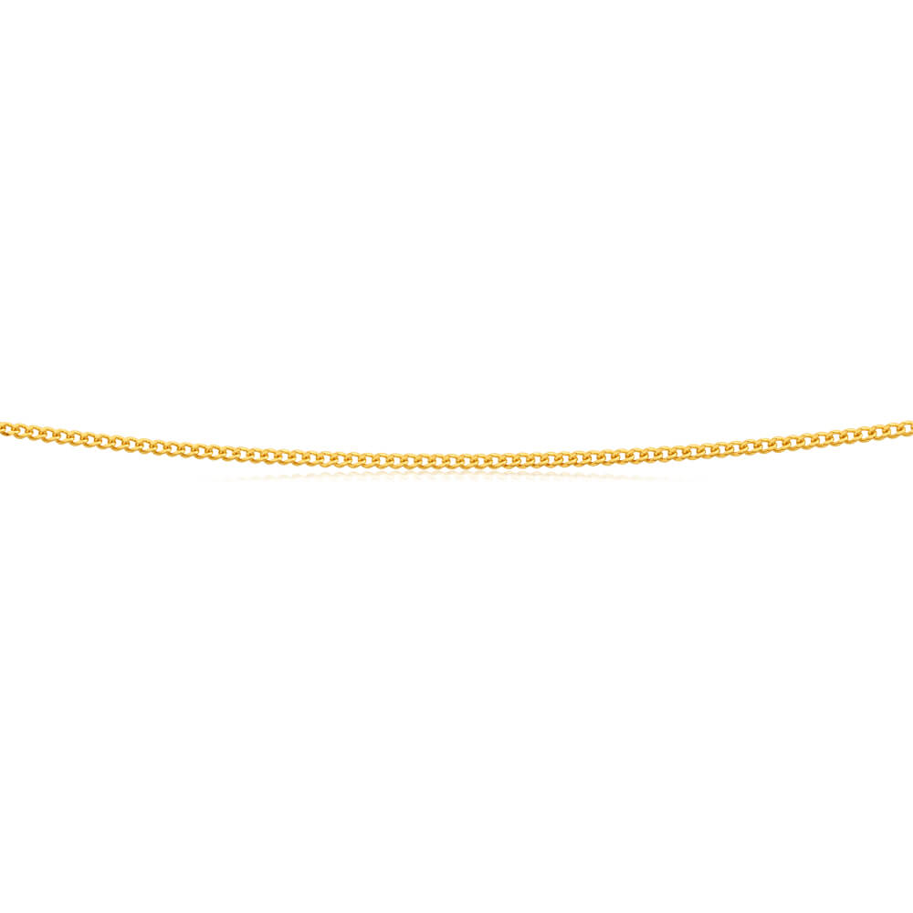9ct Yellow Gold 50cm 40 Gauge Curb Chain