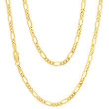 Load image into Gallery viewer, 9ct Dazzling Yellow Gold Figaro Chain