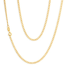 Load image into Gallery viewer, 9ct Yellow Gold 55cm 60 Gauge Flat Curb Chain