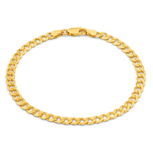 Load image into Gallery viewer, 9ct Yellow Gold 21cm 120 Gauge Curb Bracelet