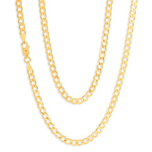 Load image into Gallery viewer, 9ct Yellow Gold 55cm  &quot;Cronos&quot; Curb Chain