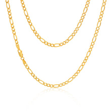 Load image into Gallery viewer, 9ct Elegant Yellow Gold Figaro Chain
