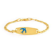 Load image into Gallery viewer, 9ct Yellow Gold Bluebird Bracelet