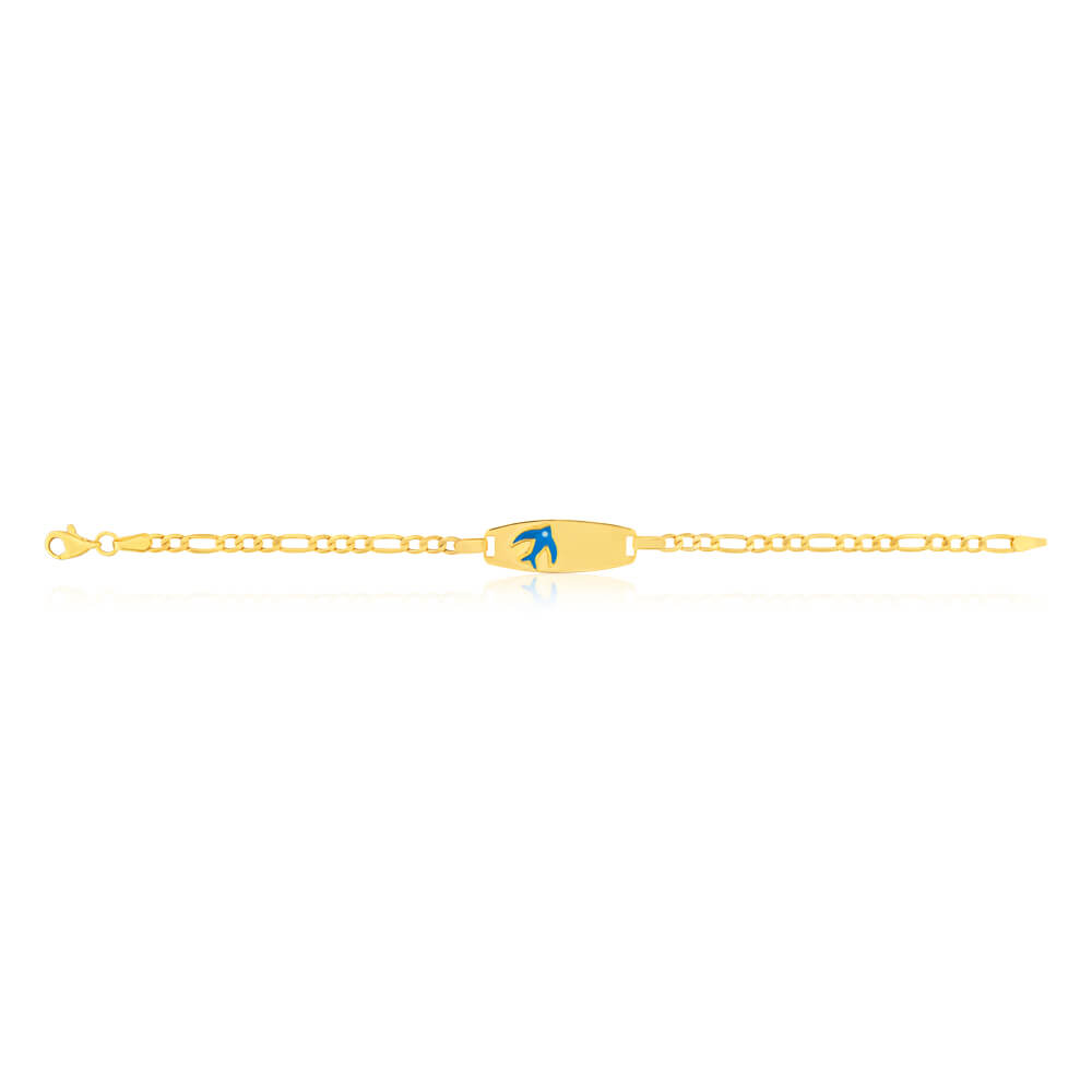 9ct Yellow Gold Bluebird Bracelet