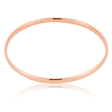 Load image into Gallery viewer, 9ct Rose Gold hollow 4mm x 65mm Bangle