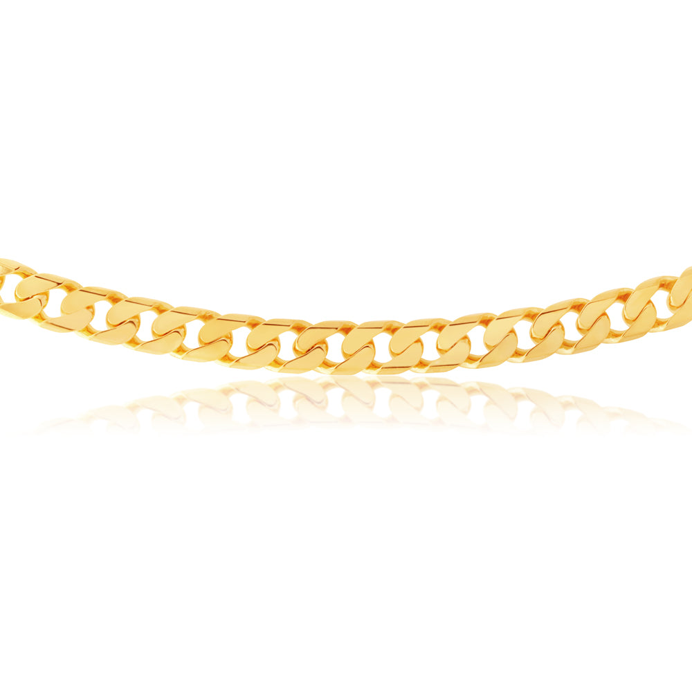 9ct Yellow Gold 300 Gauge 60cm Curb Chain