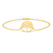 Load image into Gallery viewer, 9ct Dicut 19cm Tree Of Life Bracelet