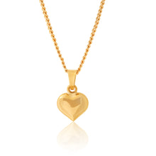 Load image into Gallery viewer, 9ct Yellow Gold Small Plain Heart Pendant