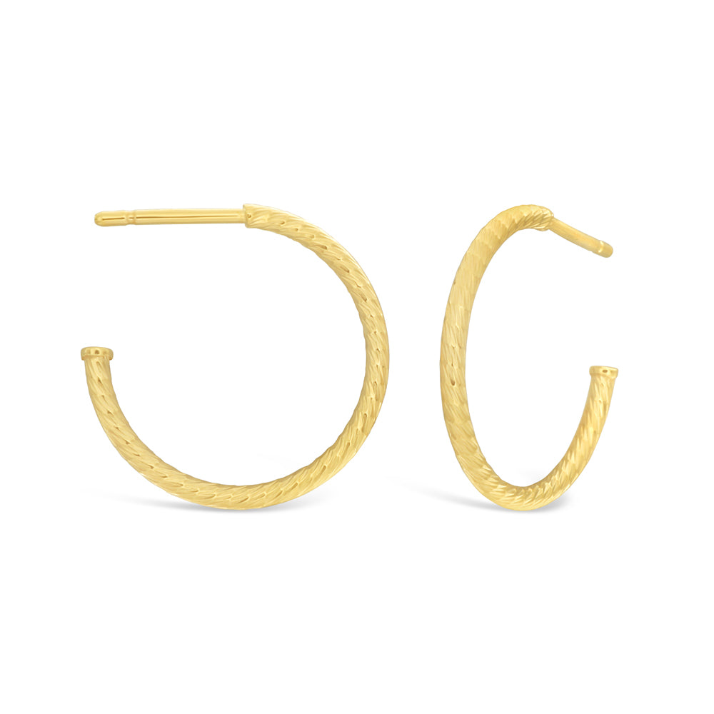 Shiels gold hoop earrings Clearance