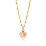 9ct Rose Gold Heart Pendant