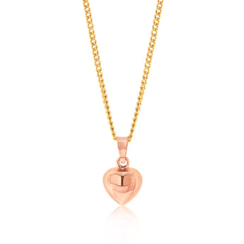 9ct Rose Gold Heart Pendant