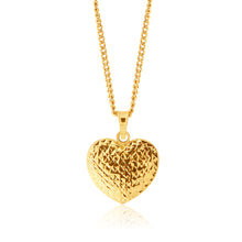 Load image into Gallery viewer, 9ct Yellow Gold Scroll Heart Pendant