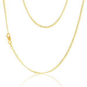 9ct Yellow Gold 50cm Curb Chain