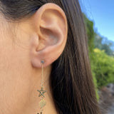 9ct Yellow Gold Charms Drop Earrings