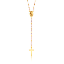 Load image into Gallery viewer, 9ct Yellow Gold 45cm Rosary Cross Chain