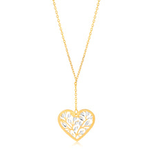 Load image into Gallery viewer, 9ct Yellow Gold 42 cm Heart Chain
