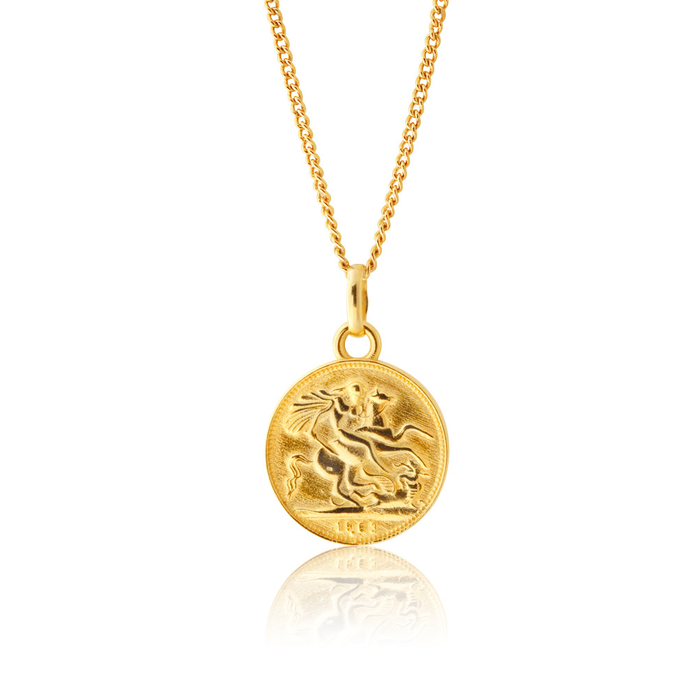9ct 1963 Gold Coin Pendant – Shiels Jewellers