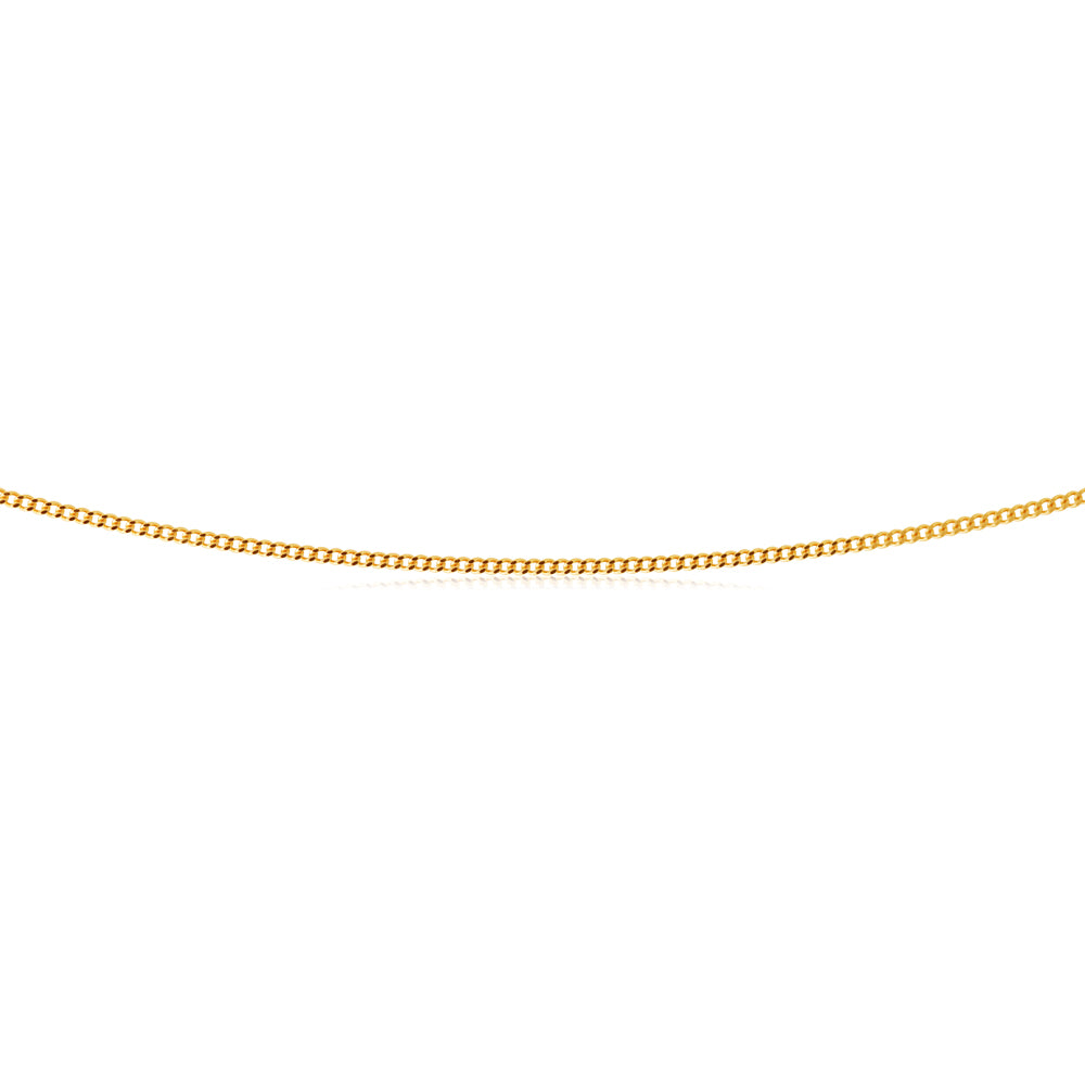 9ct Yellow Gold 31 Gauge 46cm Chain