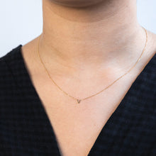Load image into Gallery viewer, 9ct Yellow Gold Initial &quot;V&quot; Pendant on 43cm Chain