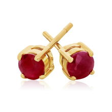 Load image into Gallery viewer, 9ct Natural Ruby Stud Earrings