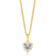 Load image into Gallery viewer, 9ct Yellow Gold Zirconia Pendant