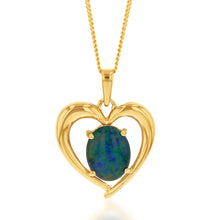 Load image into Gallery viewer, 9ct Yellow Gold 10x8mm Heart Pendant