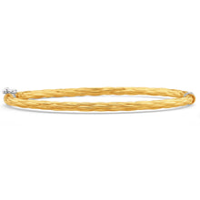 Load image into Gallery viewer, 9ct Yellow Gold Silver Filled 60mm Bangle