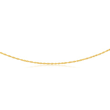 Load image into Gallery viewer, 9ct Yellow Gold Silver Filled 20 Gauge Singapore 45cm Chain