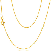 Load image into Gallery viewer, 9ct Yellow Gold Silver Filled Trace 45cm Chain