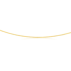 9ct Yellow Gold Silver Filled Trace 45cm Chain
