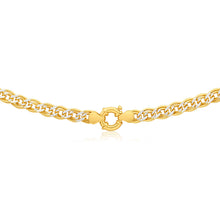 Load image into Gallery viewer, 9ct Yellow Gold Silver Filled Double 45cm Classy Curb Chain