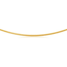 Load image into Gallery viewer, 9ct Yellow Gold Silver Filled Wheat Sq 45cm Chain
