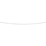 9ct White Gold Silver Filled 50cm Curb Chain