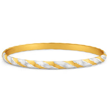 Load image into Gallery viewer, 9ct Yellow Gold Silver Filled Golf Bangle