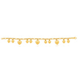 9ct Dazzling Yellow Gold Silver Filled Belcher Bracelet