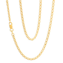 Load image into Gallery viewer, 9ct Elegant Yellow Gold Silver Filled Anchor Chain