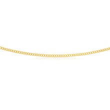 Load image into Gallery viewer, 9ct Yellow Gold Silver Filled Flat 55cm Curb Chain