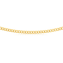 Load image into Gallery viewer, 9ct Yellow Gold Silver Filled 55cm Curb Chain